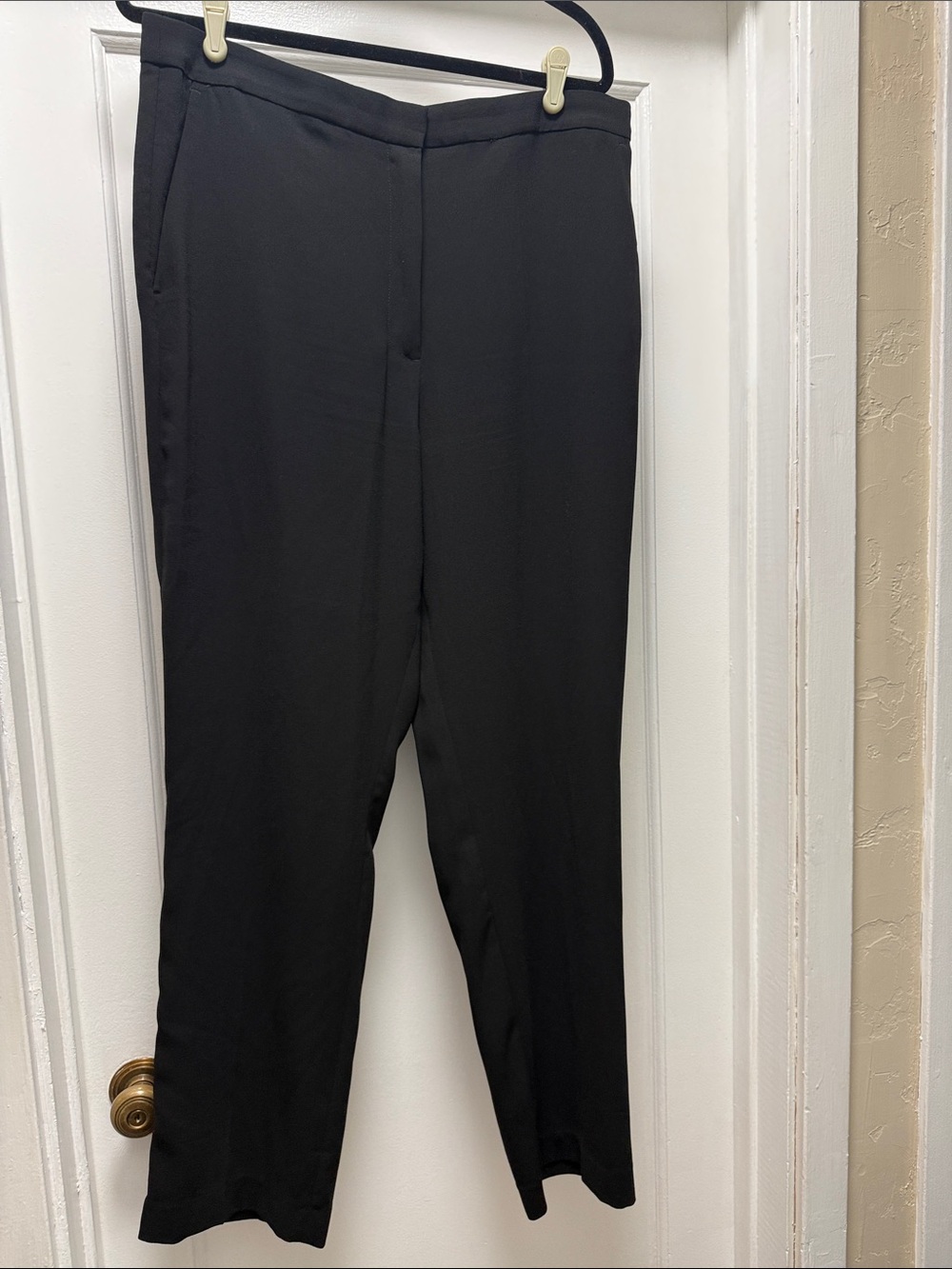 H&M Black Women's Straight-Leg Trousers
